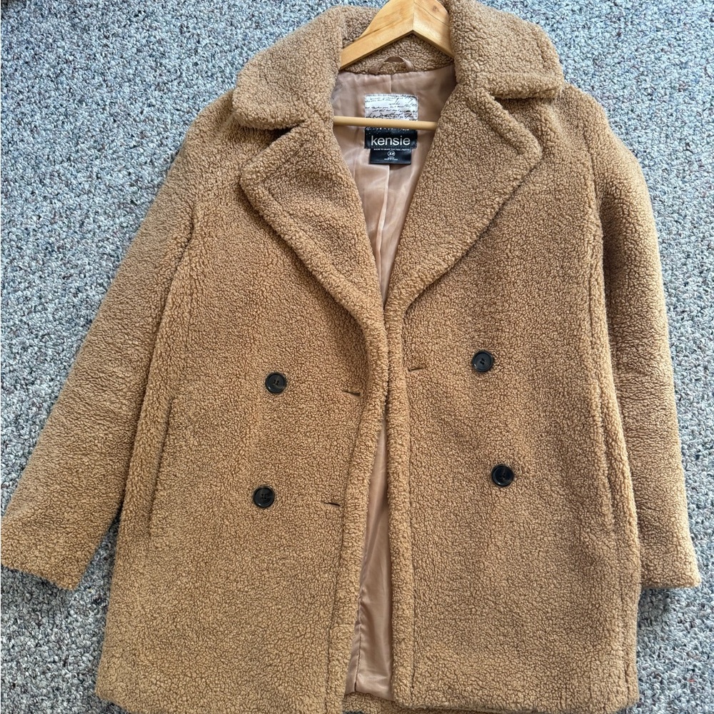 Kensie Camel Textured Jacket